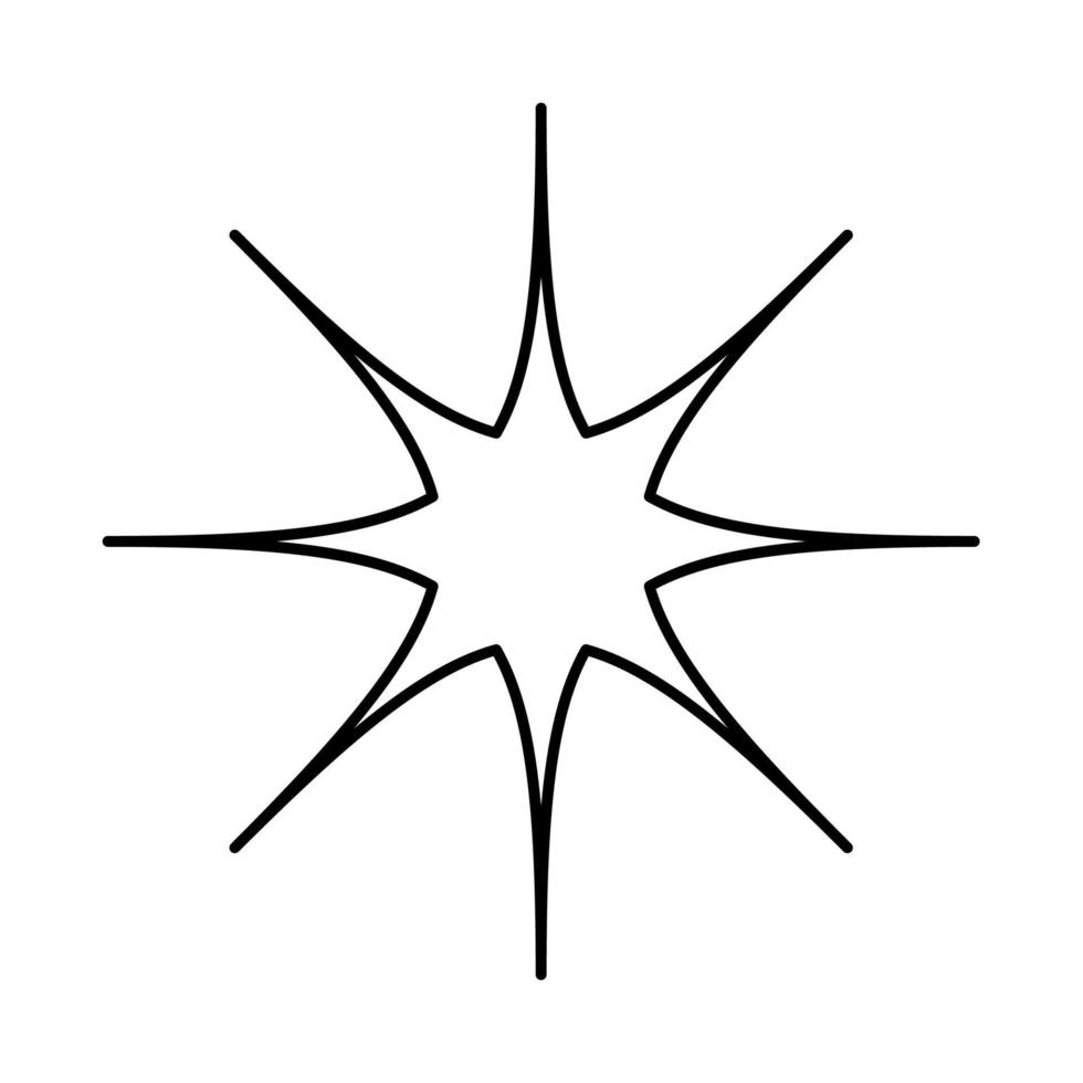 ster het is een zwart pictogram. vector