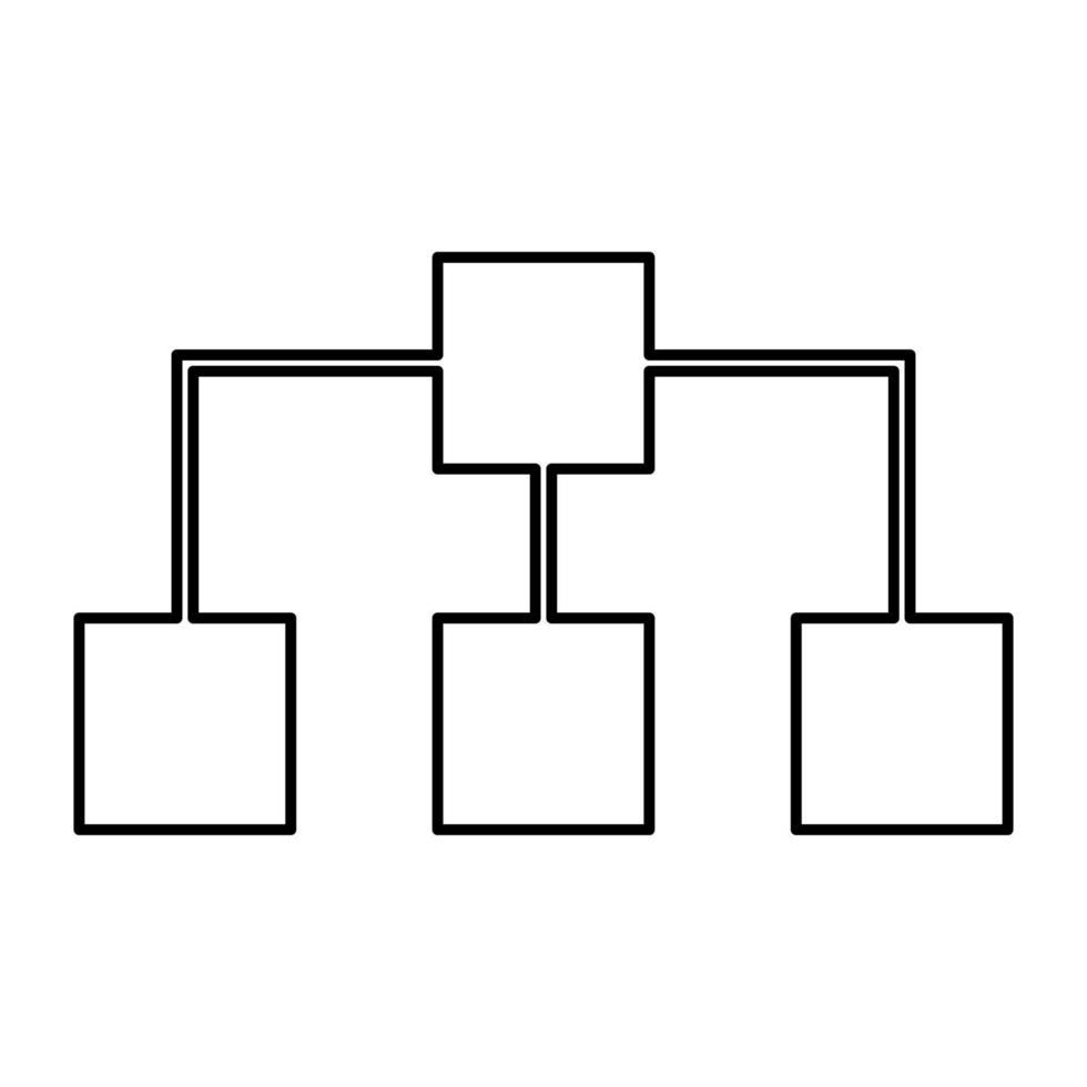 netwerk zwarte kleur pictogram. vector