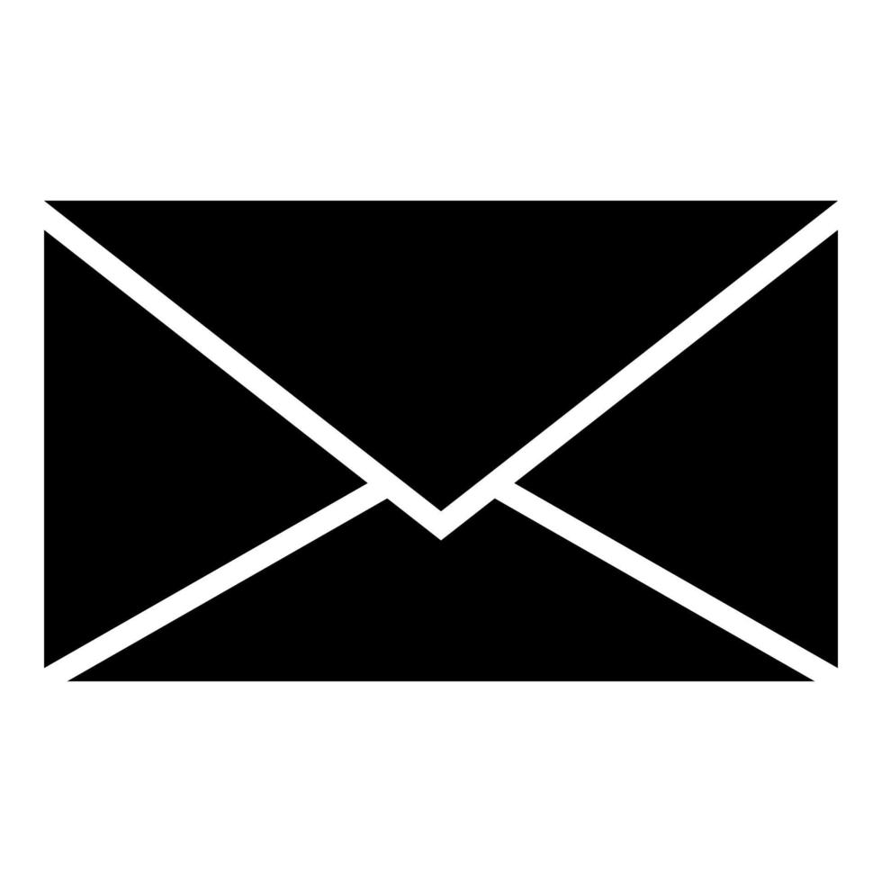 letterpictogram zwarte kleur illustratie vlakke stijl eenvoudige afbeelding vector