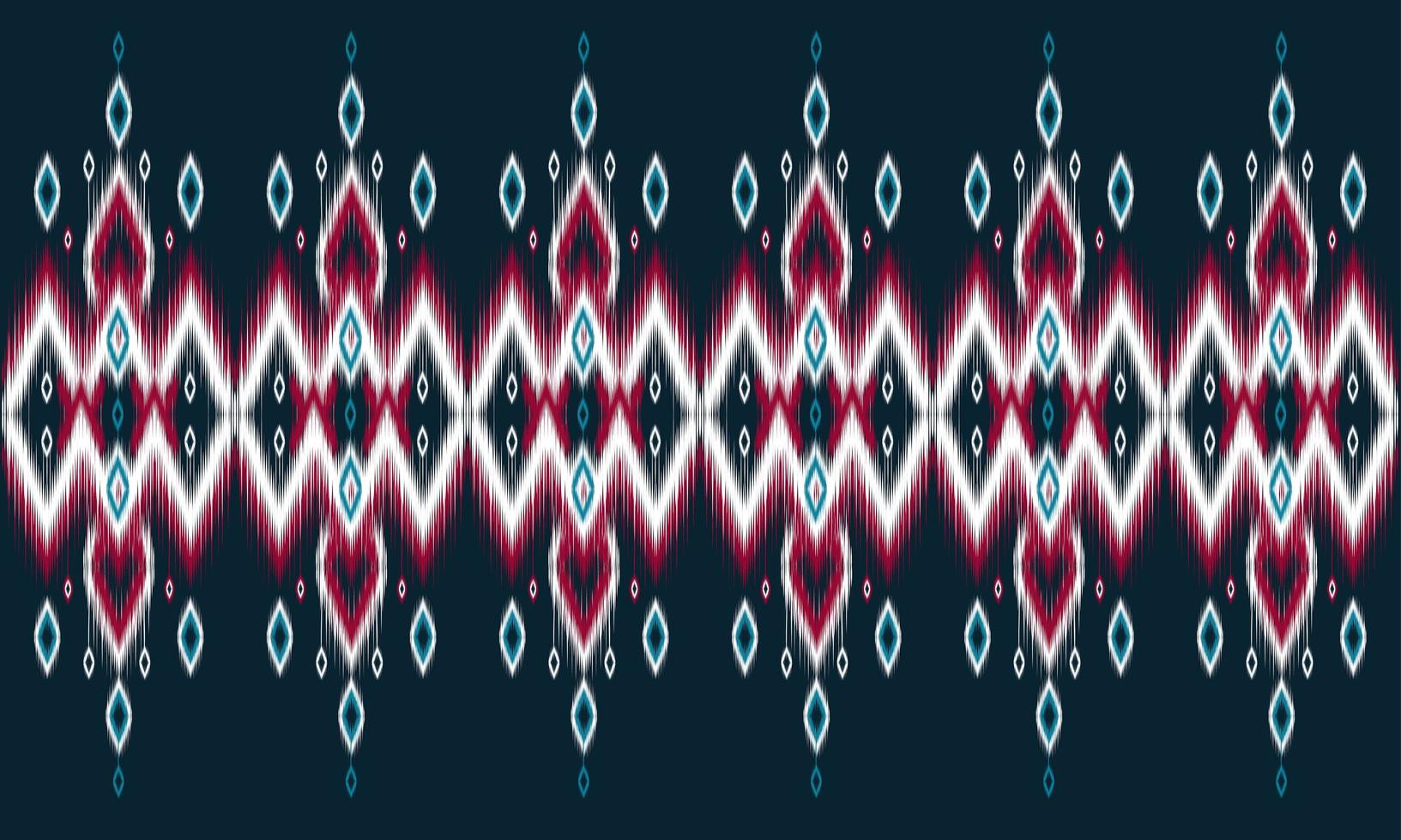 geometrische etnische ikat patroon oosters traditioneel ontwerp voor achtergrond. vector