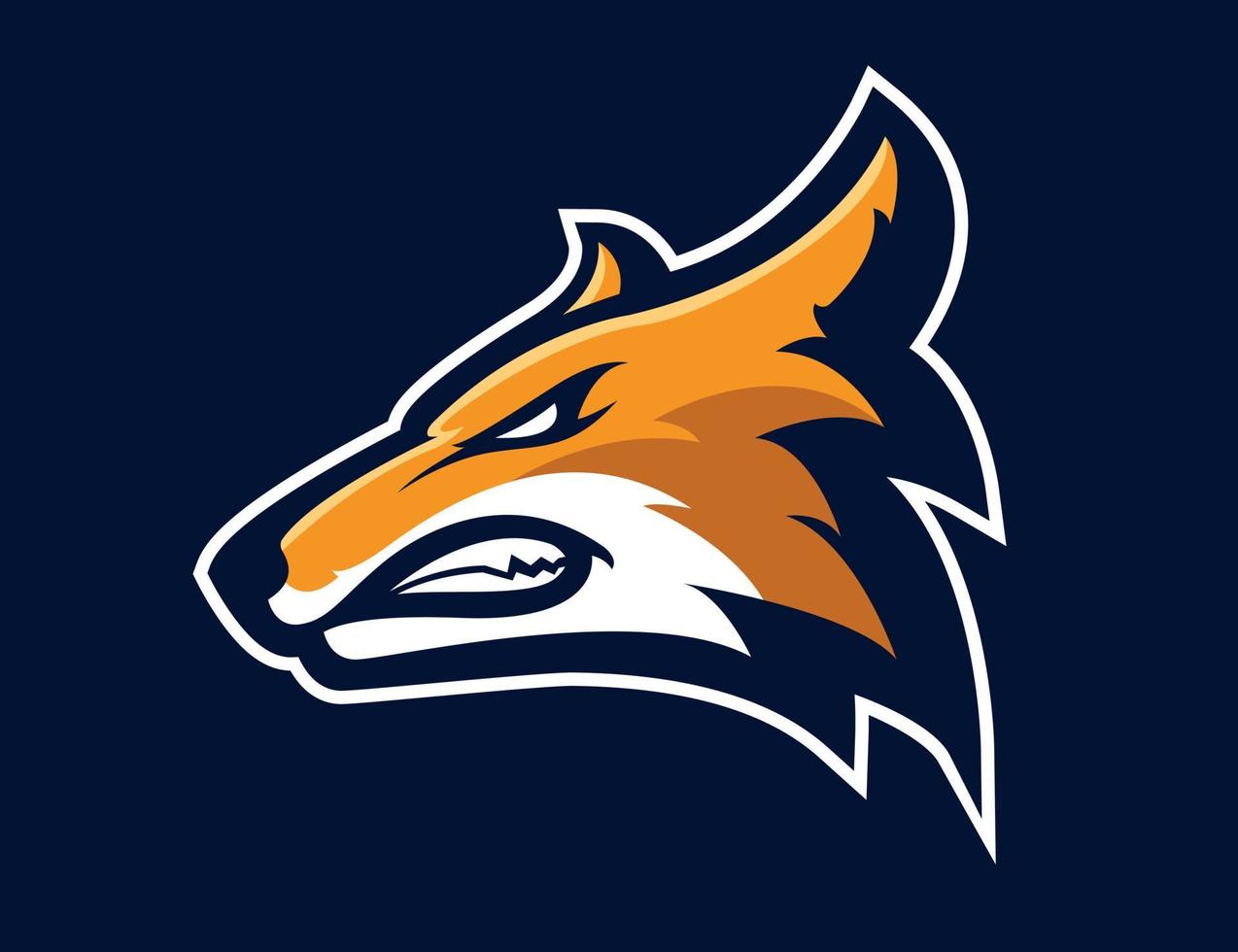 vos hoofd illustratie voor logo resource vector