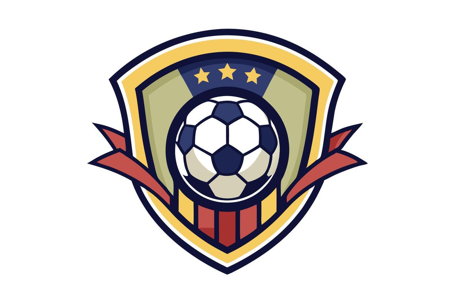 Amerikaans voetbal insigne met schild logo ontwerpen, modern voetbal insigne logo sjabloon. vector