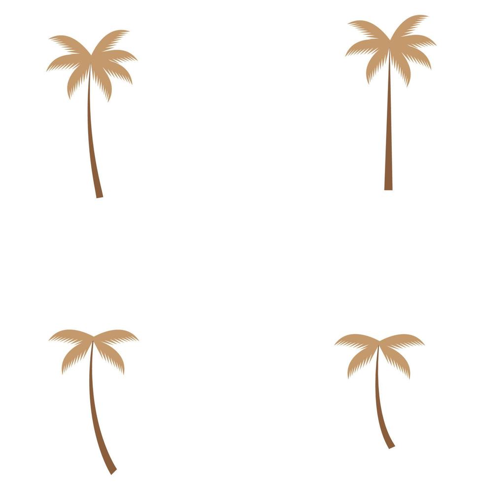 kokospalm pictogram vectorillustratie vector