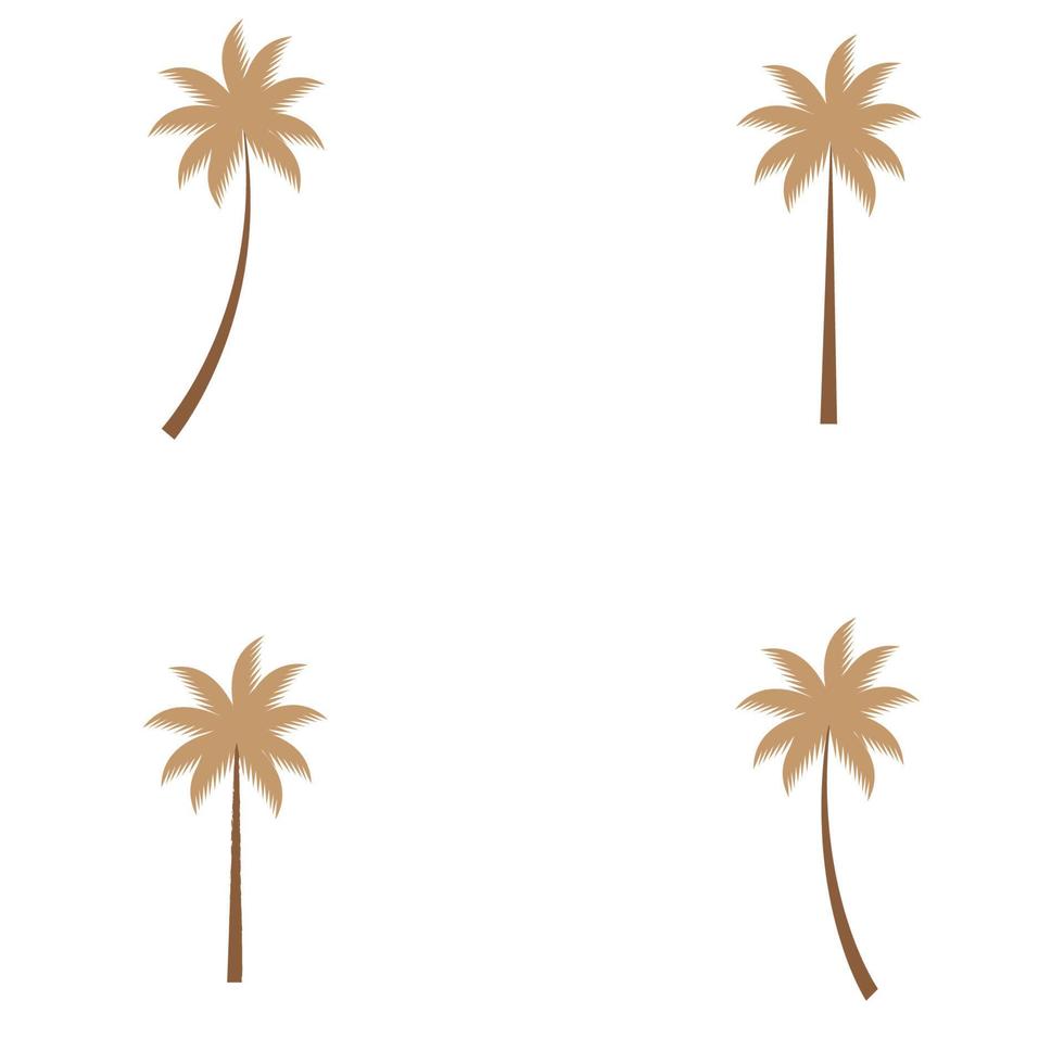 kokospalm pictogram vectorillustratie vector