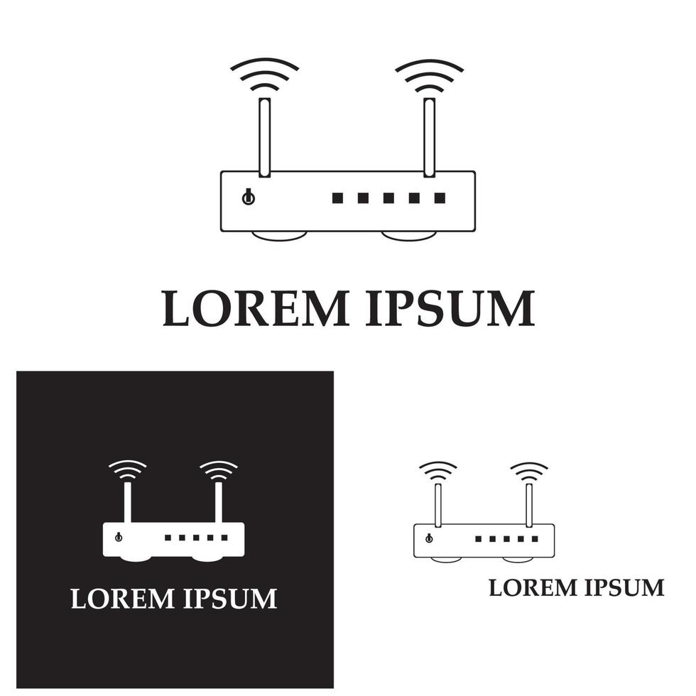 router pictogram vector illustratie ontwerp