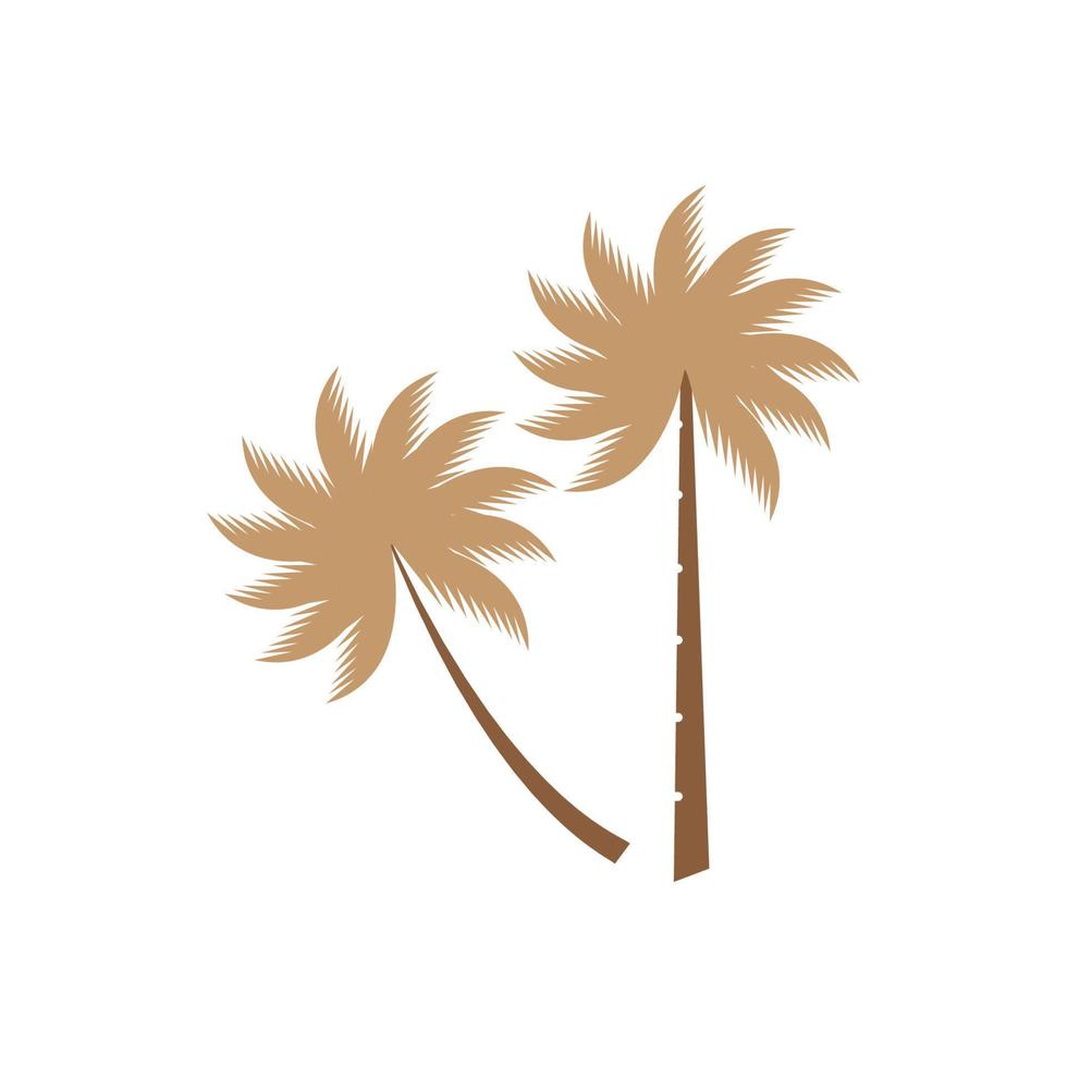 kokospalm pictogram vectorillustratie vector