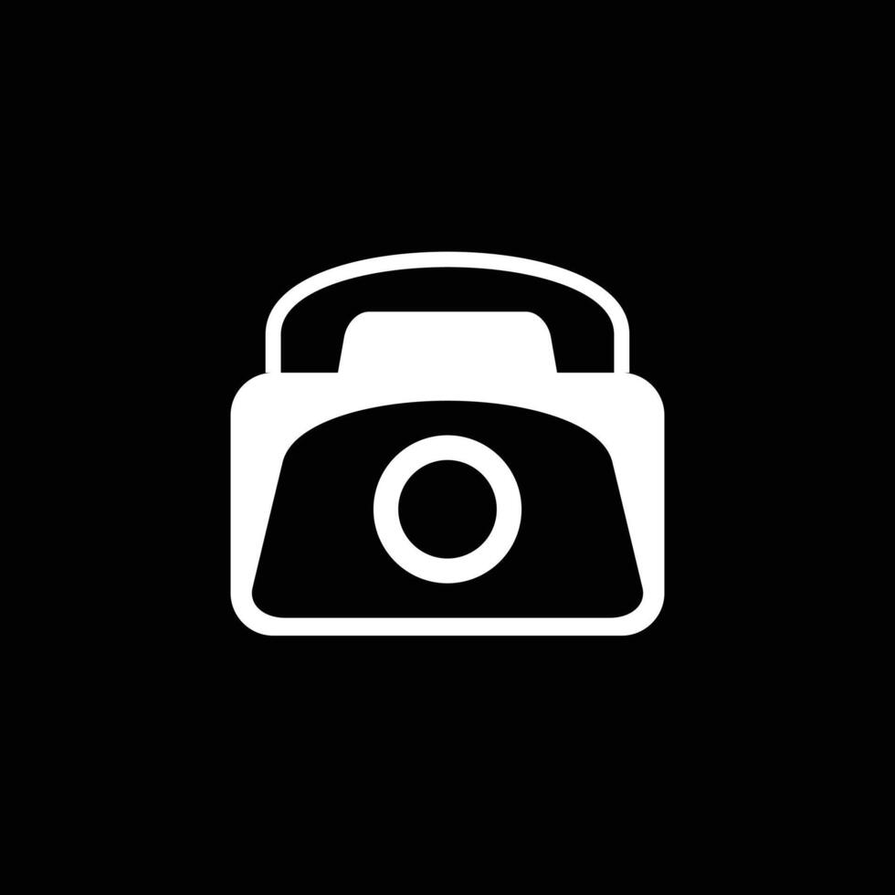 logo camera telefoon minimalistisch pictogram vector symbool plat ontwerp