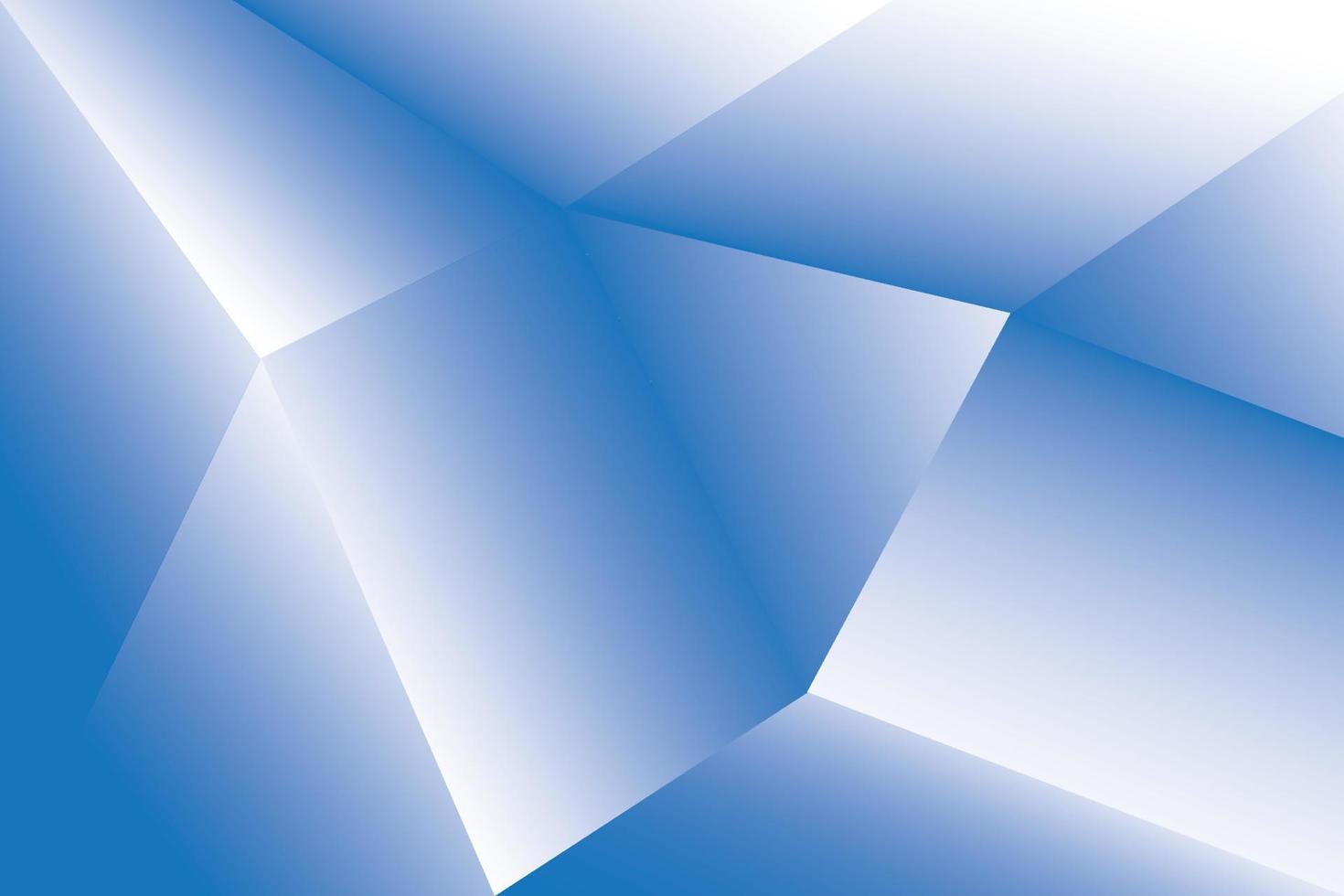 abstracte blauwe en witte veelhoekachtergrond. vectorillustratie. vector