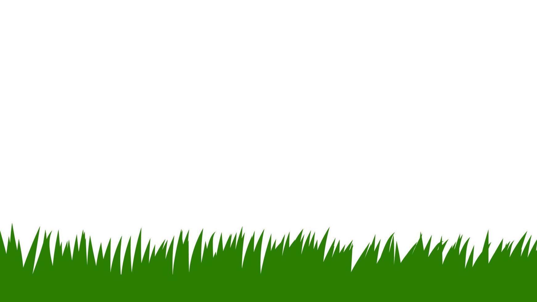 kaart met groen gras geïsoleerd op een witte achtergrond met lege ruimte. vector