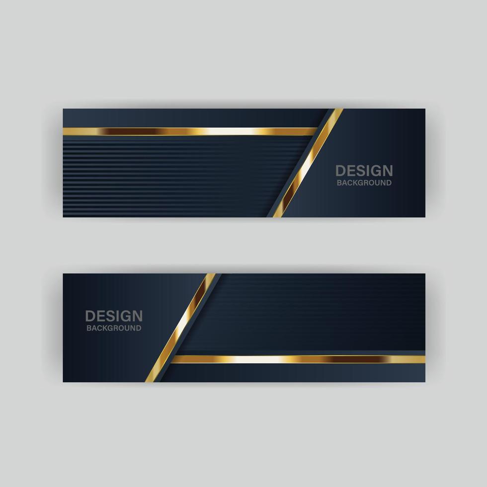 gouden bannerontwerp met minimalistische moderne stijl gouden luxe vector