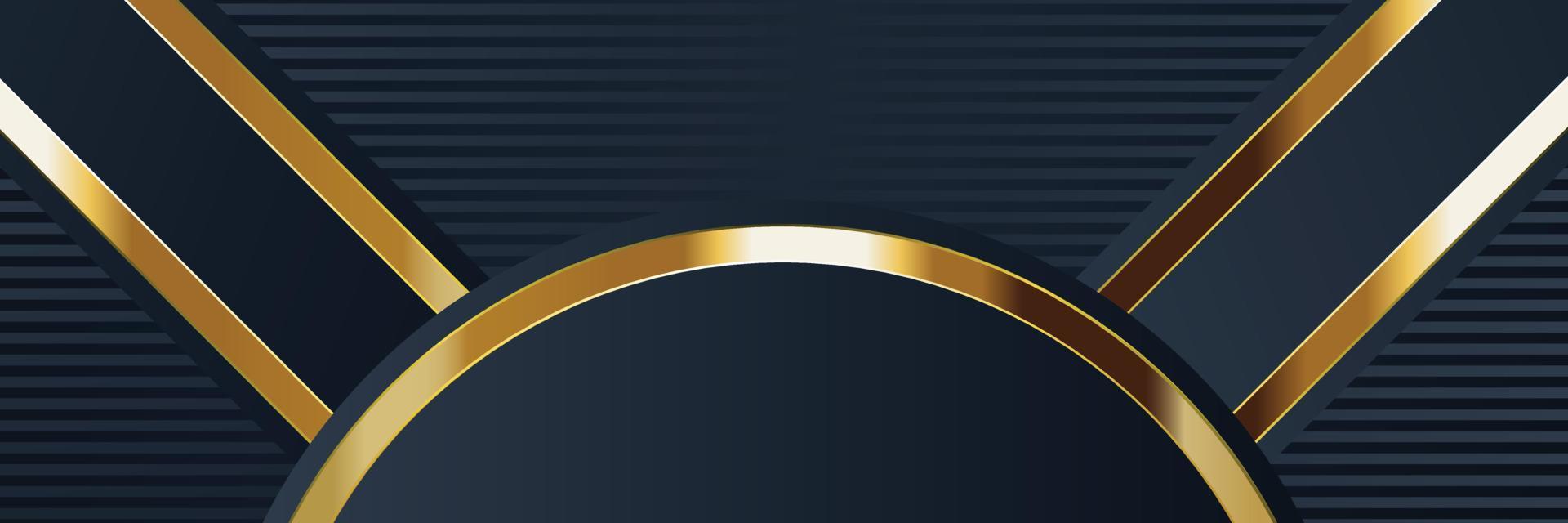 gouden bannerontwerp met minimalistische moderne stijl gouden luxe vector