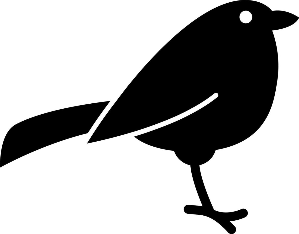 vogel dier glyph pictogram vector