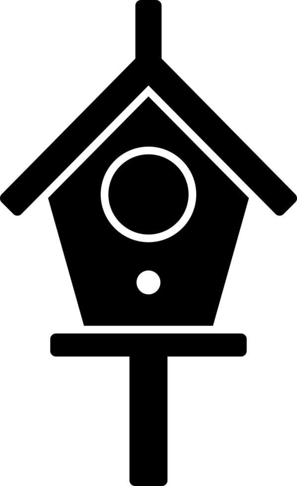 vogel huis glyph pictogram vector