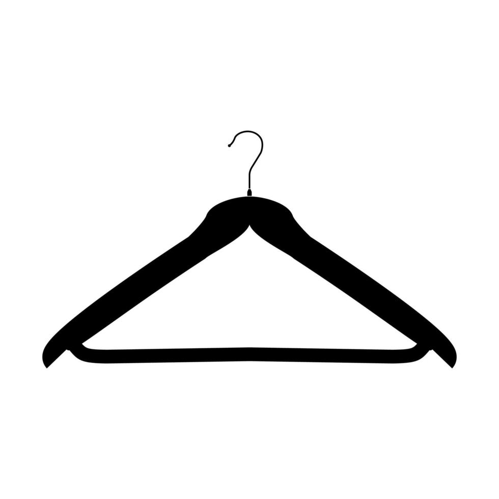 hanger zwart pictogram. vector