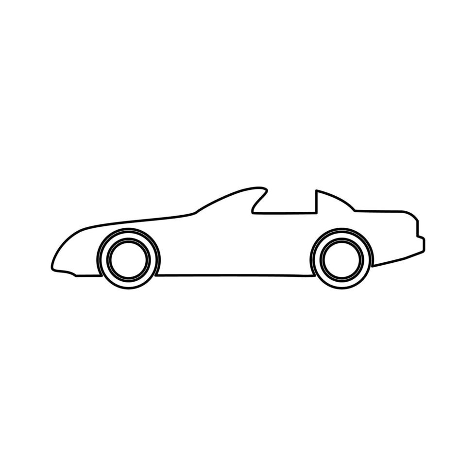 auto zwart pictogram. vector