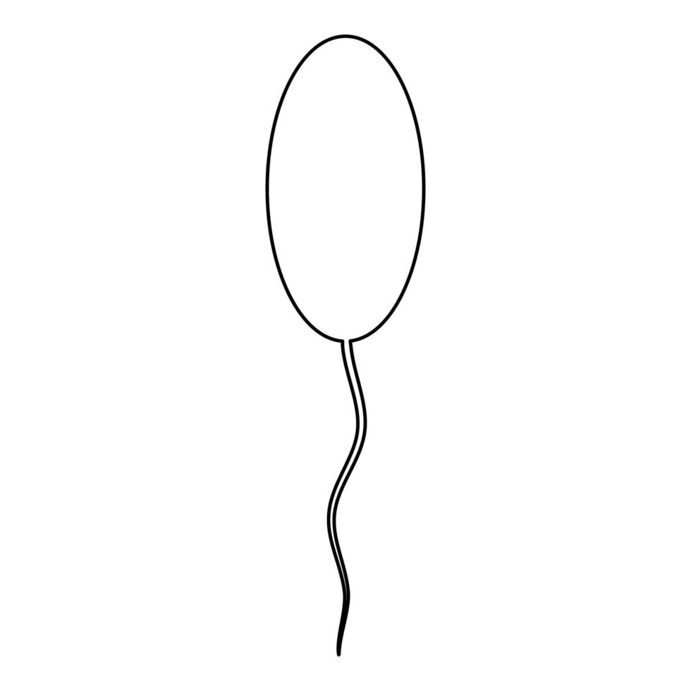 sperma het pictogram van de zwarte kleur. vector