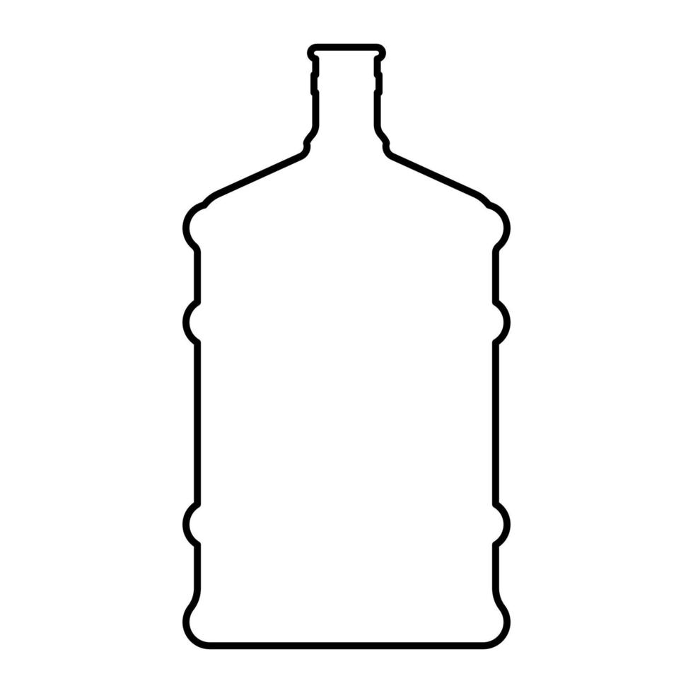 dispenser grote flessen zwarte kleur pictogram. vector