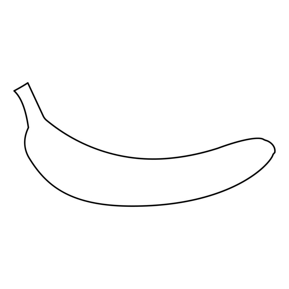 banaan zwart pictogram. vector