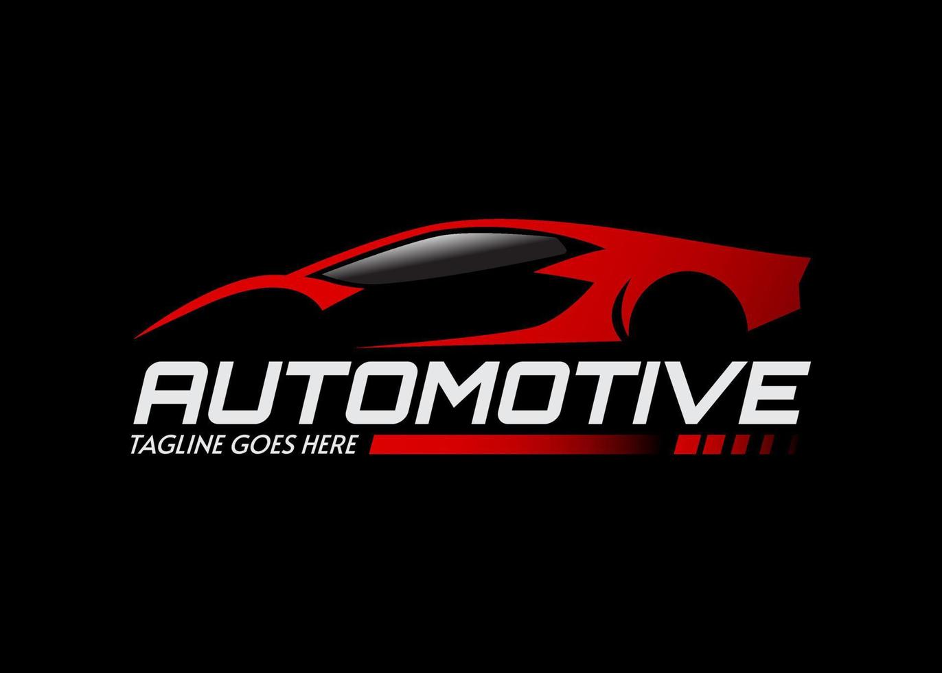 automotive sportwagen logo sjabloon. geschikt voor zaken die verband houden met de auto-industrie, gemeenschap, club en anderen. vector illustratie