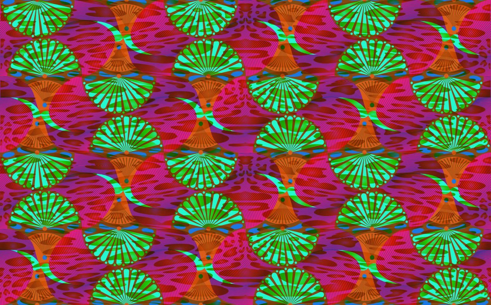 Afrikaanse wax print stof, etnische overlap ornament naadloos ontwerp, kitenge patroon motieven bloemen elementen. vector textuur, afro kleurrijke textiel ankara fashion stijl. pareo wikkeljurk bruiloft bloemen