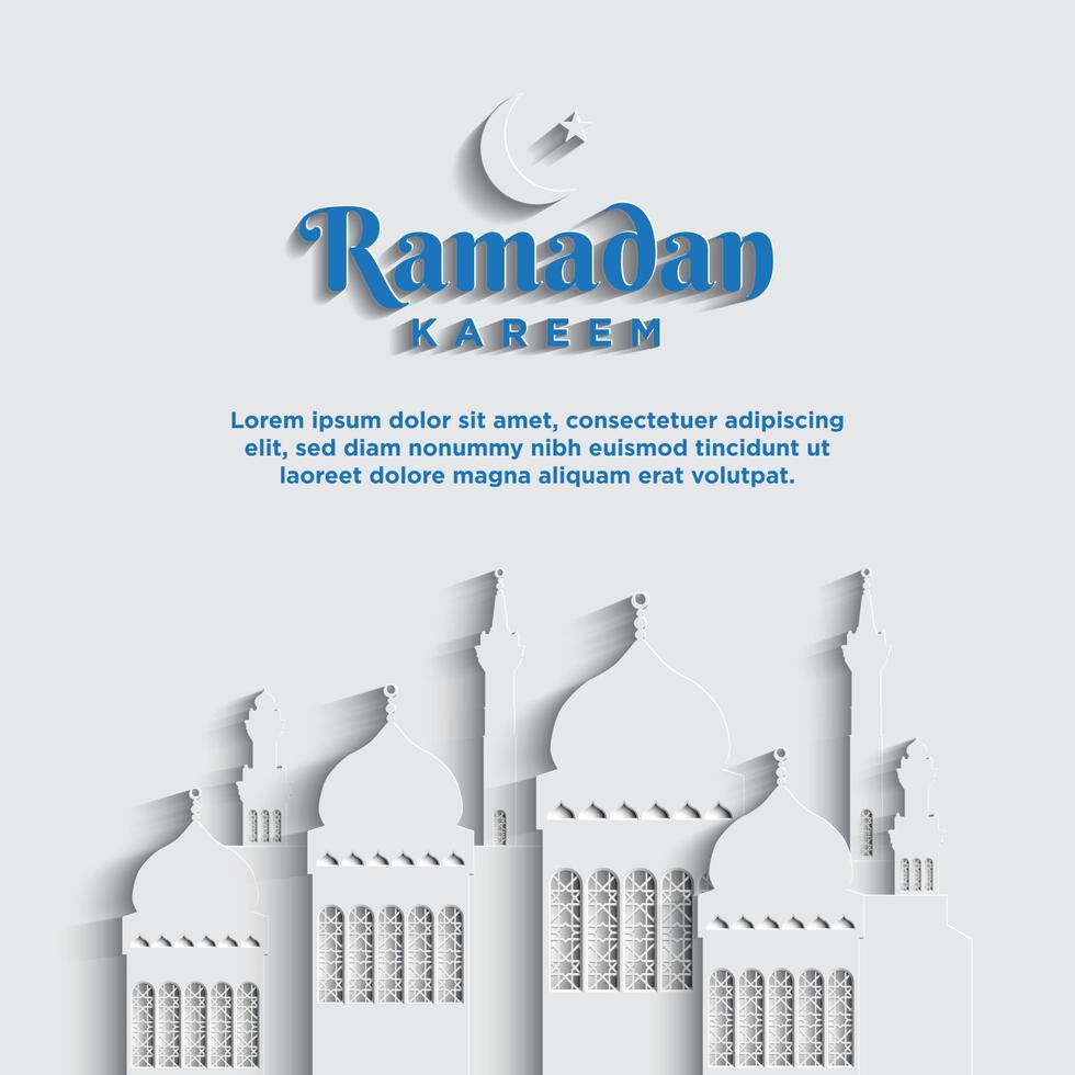 ramadan kareem achtergrond. vectorillustratie. vector