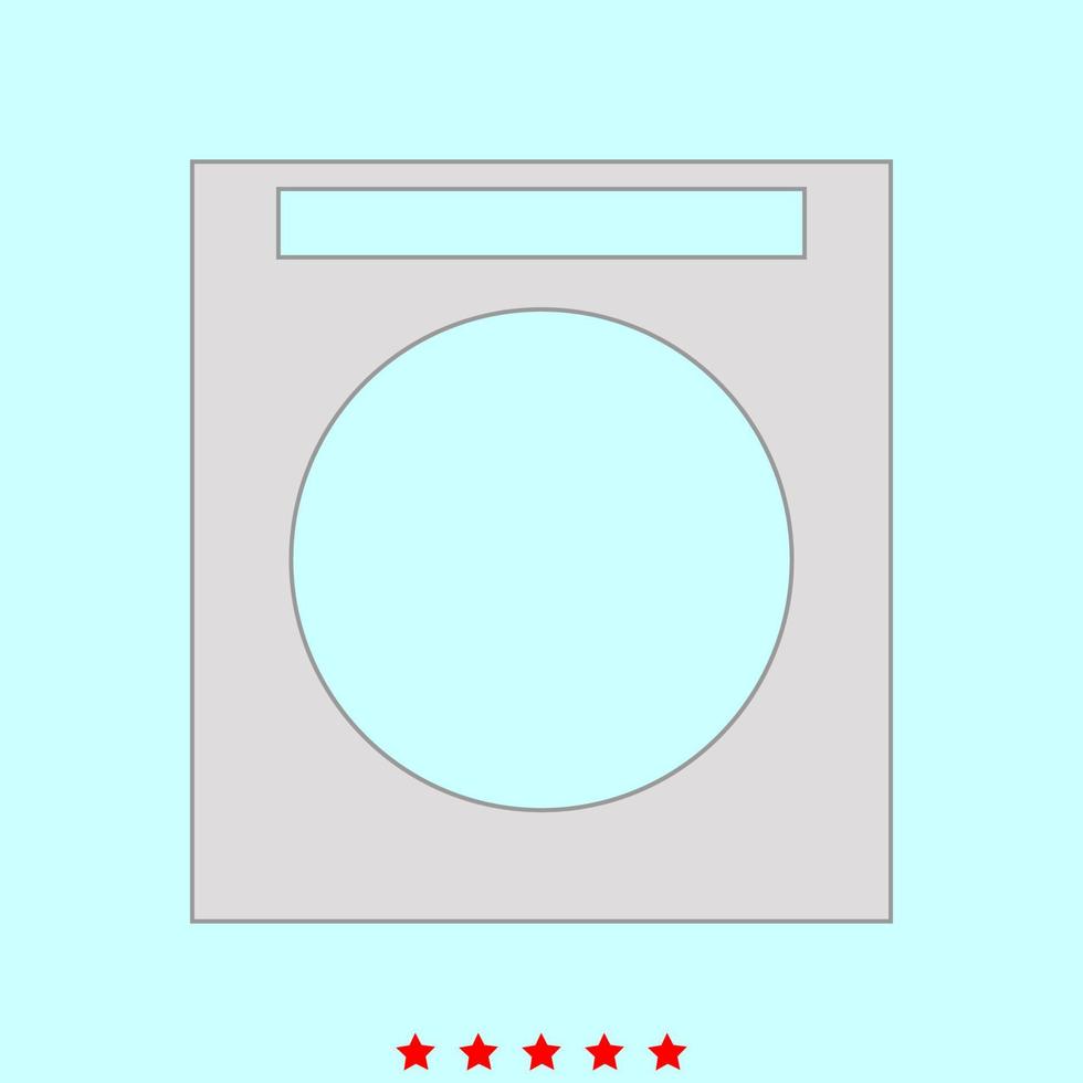 wasmachine set het is kleur icoon. vector