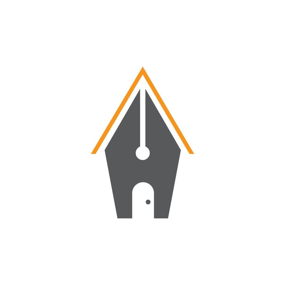 pen huis logo vector