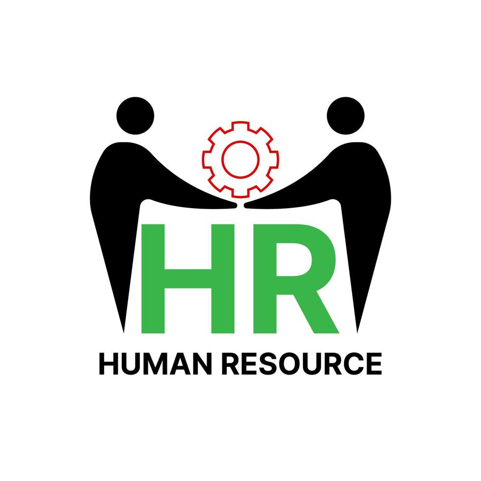 human resource logo ontwerp inspiratie. vector illustratie