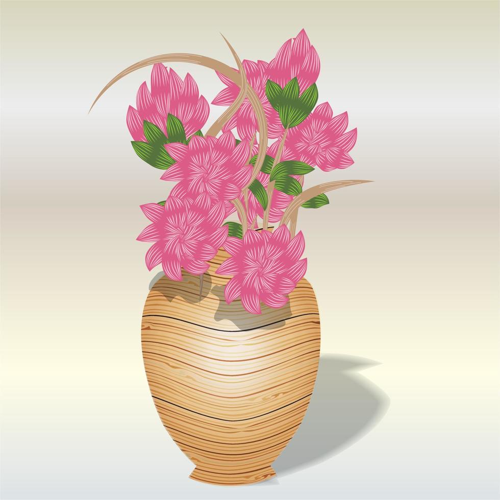 bloemenvaas illustratie vector