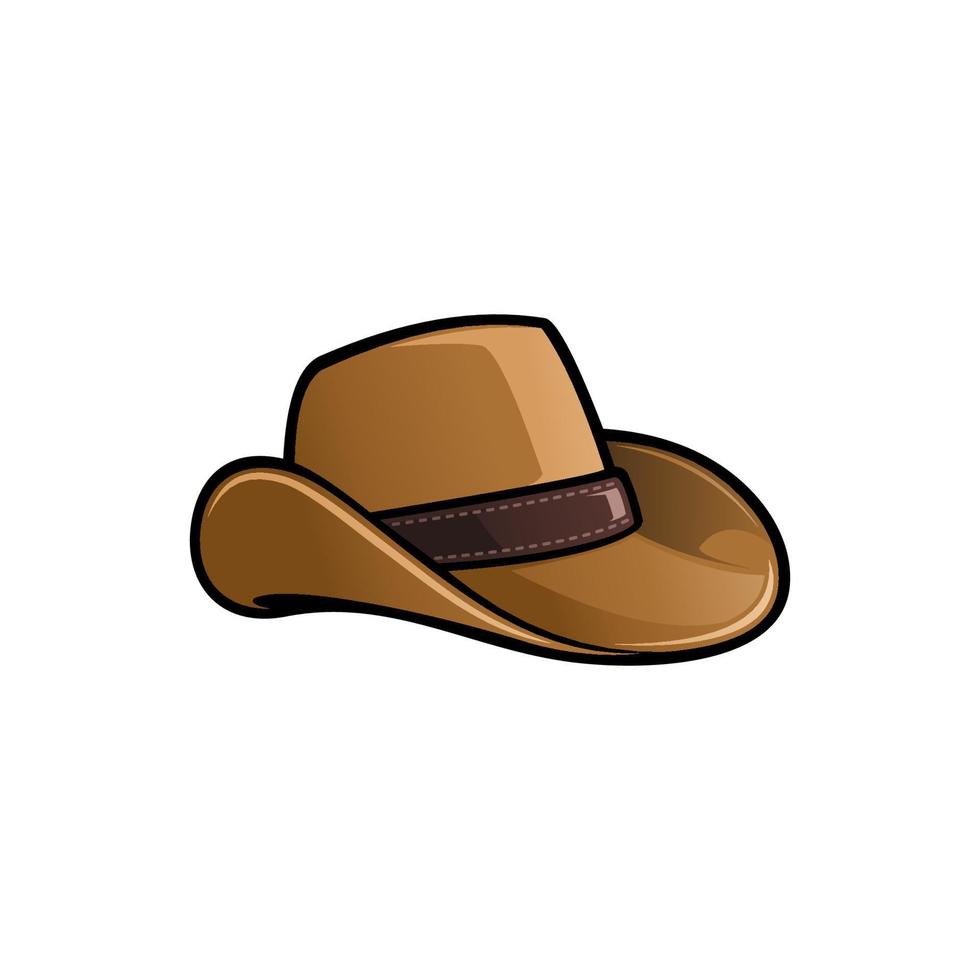 westerse cowboyhoed illustratie vector