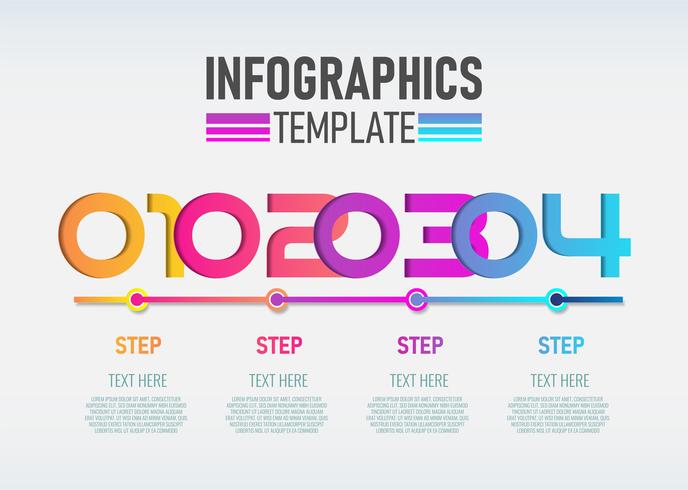 Vector moderne Infographic 3d-label, sjabloonontwerp.