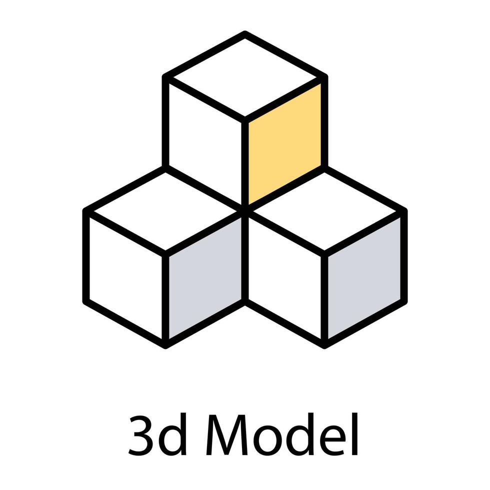 3D-kubussen concepten vector