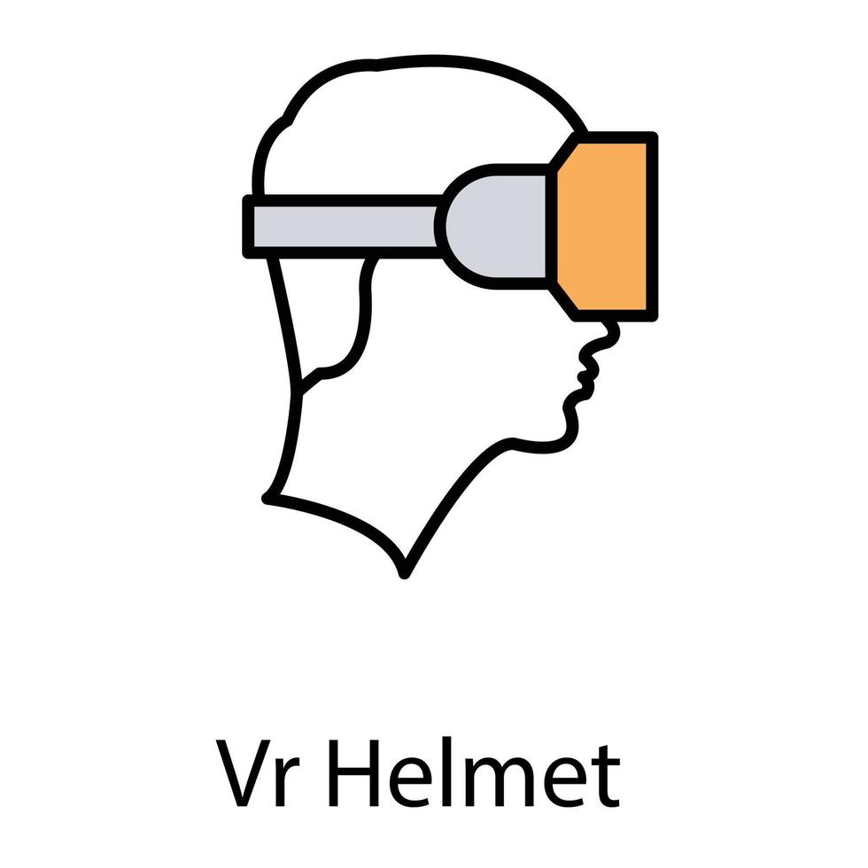 vr-headsetconcepten vector