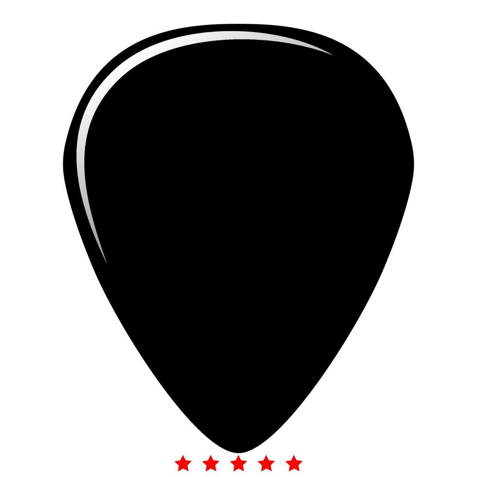 bemiddelaar voor gitaar pictogram illustratie kleurvulstijl vector