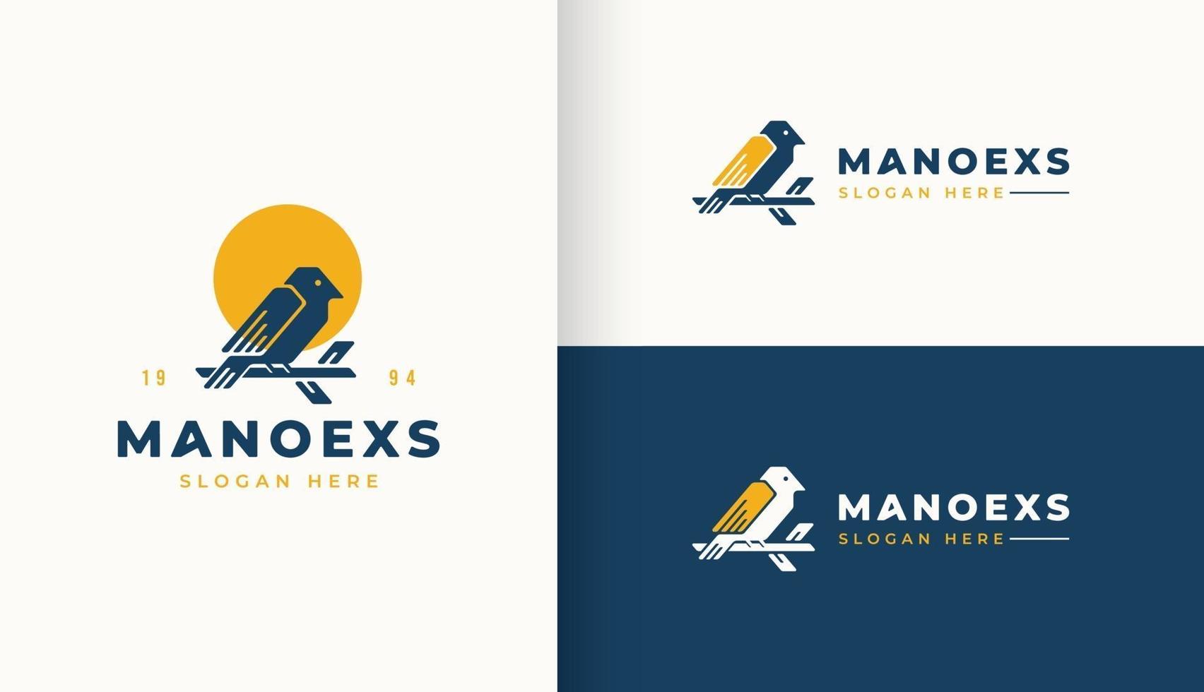 vogel vector logo ontwerp