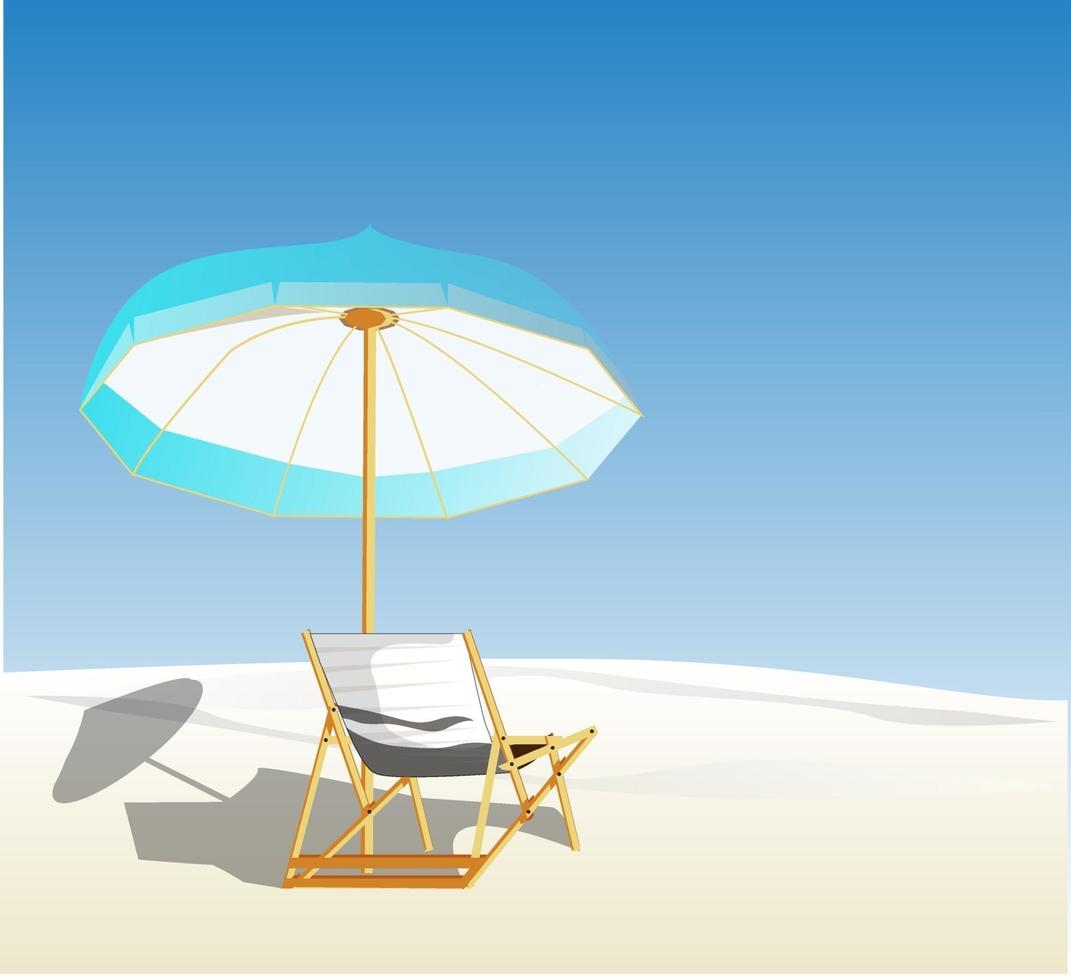 strand illustratie vector afbeelding