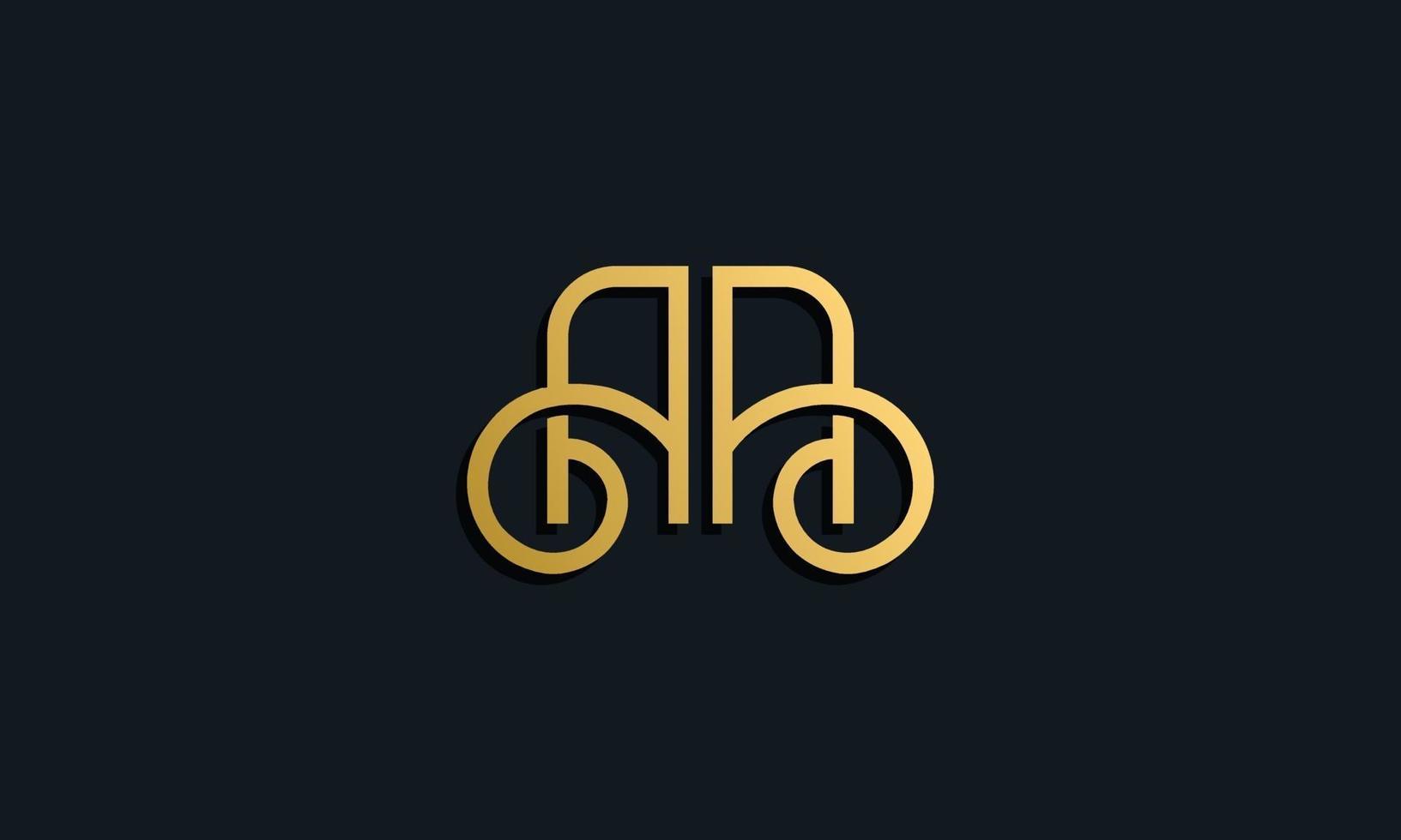 luxe mode eerste letter aa-logo. vector