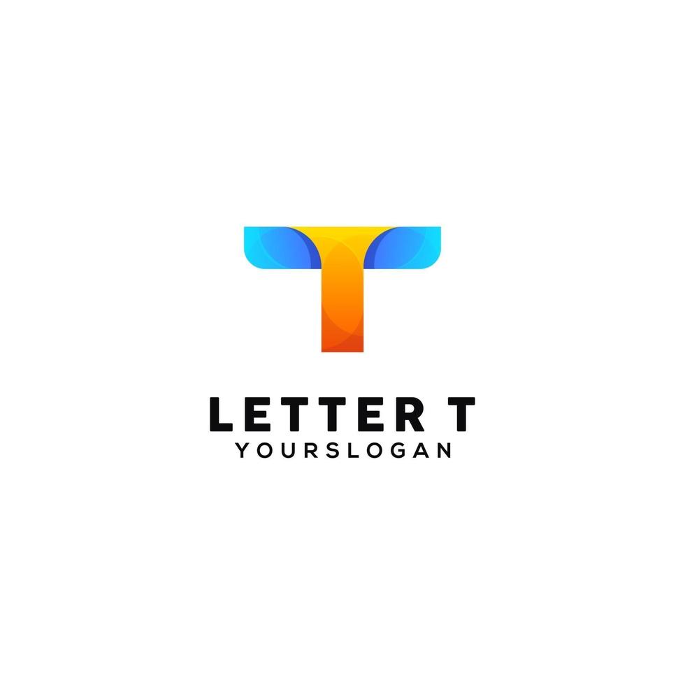 letter t logo vector