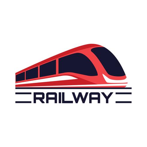 trein spoorweg pictogram geïsoleerd op een witte achtergrond vector