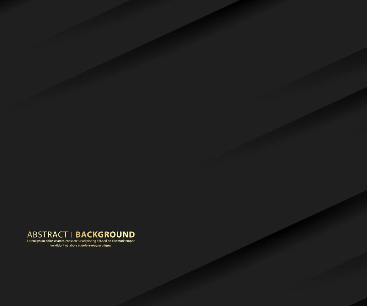 donker en schaduw abstracte achtergrond. moderne zwarte ontwerpsjabloon. vectorillustratie. vector