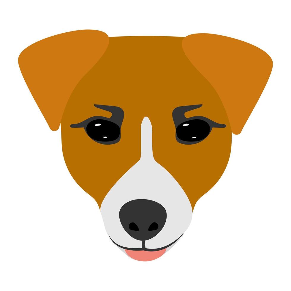 hond jack russell terrier fase. vector illustratie