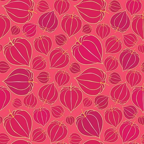 Naadloze bloemmotief. Herfst achtergrond. Bloeien ornament vector