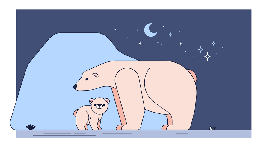 ijsbeer vector