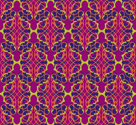 Oosterse lijnpatroon Abstract floral ornament Swirl weefsel achtergrond vector