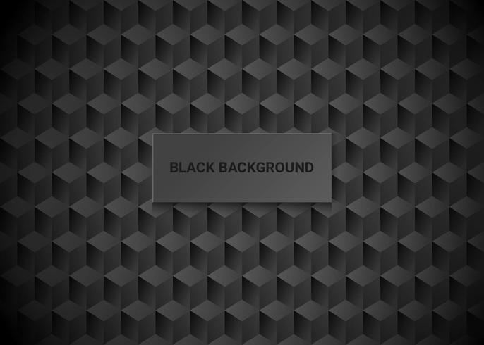 Geometrische zwarte achtergrond vector