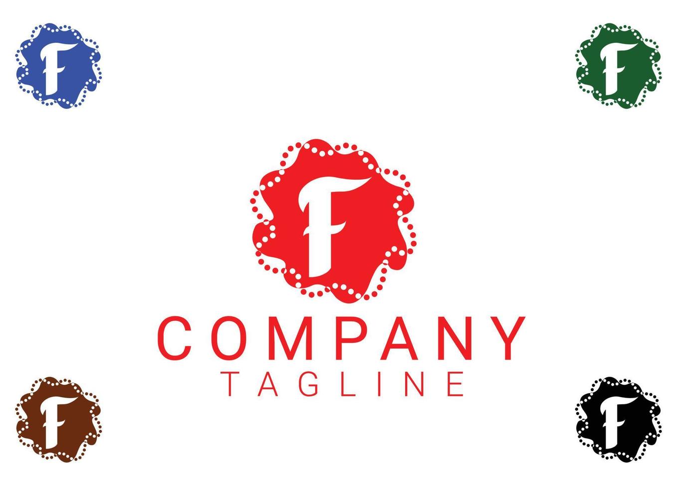 f letter logo en pictogram ontwerpsjabloon vector