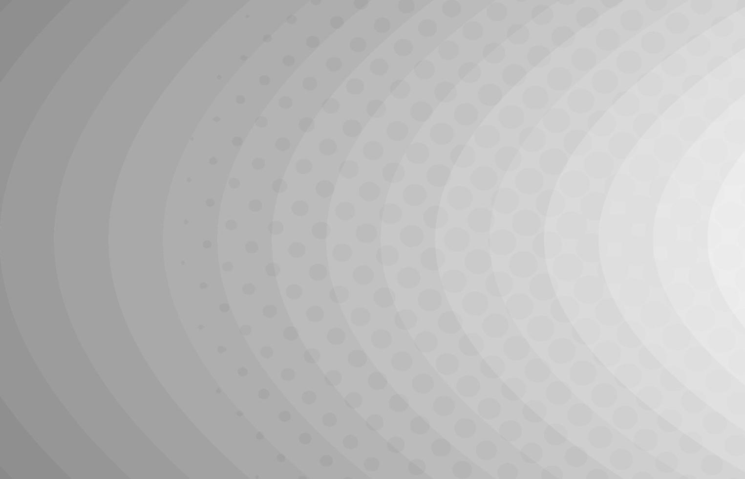 abstracte cirkel stippen ontwerp van gradiënt witte sjabloon. overlappend met geometrische halftone achtergrond. illustratie vector