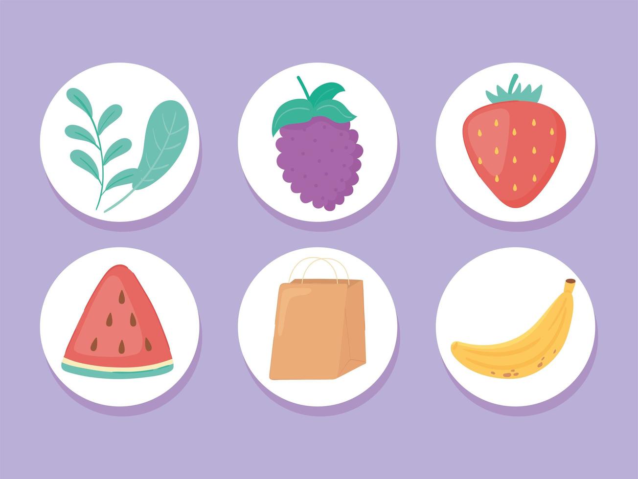 pictogrammen vers fruit vector