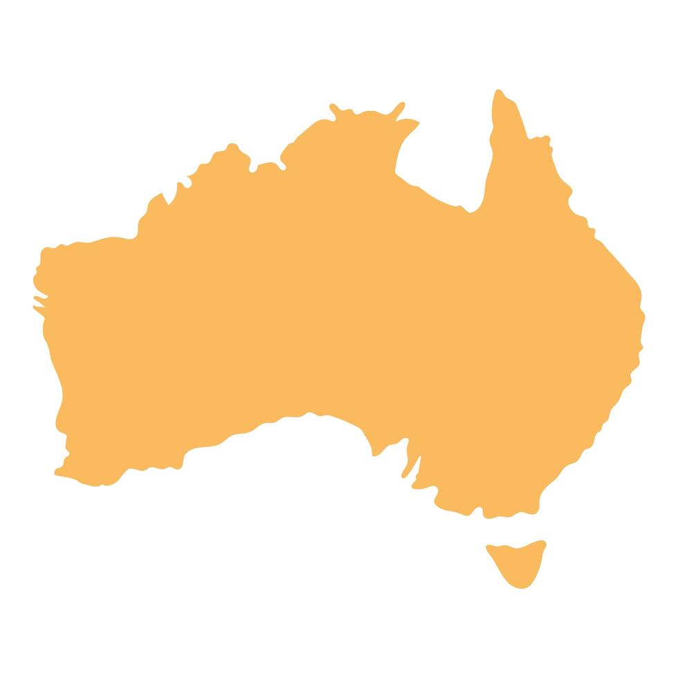 australië kaart land vector