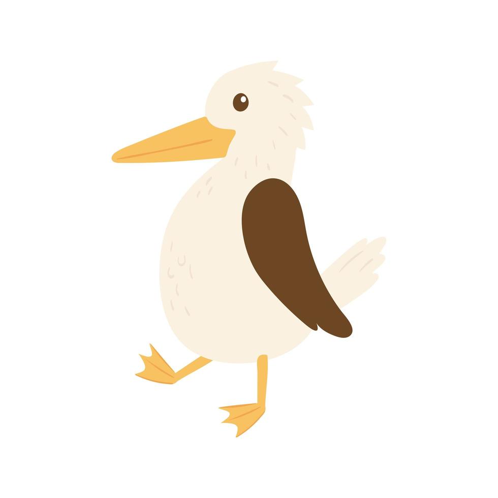 schattige vogel cartoon vector